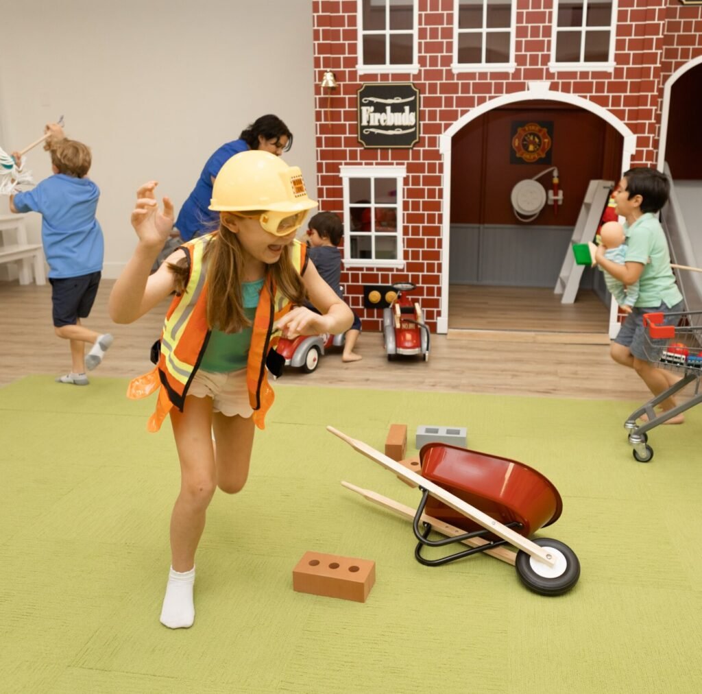 Kids enjoying open play at Kids Hideout indoor playground in Fort Lauderdale