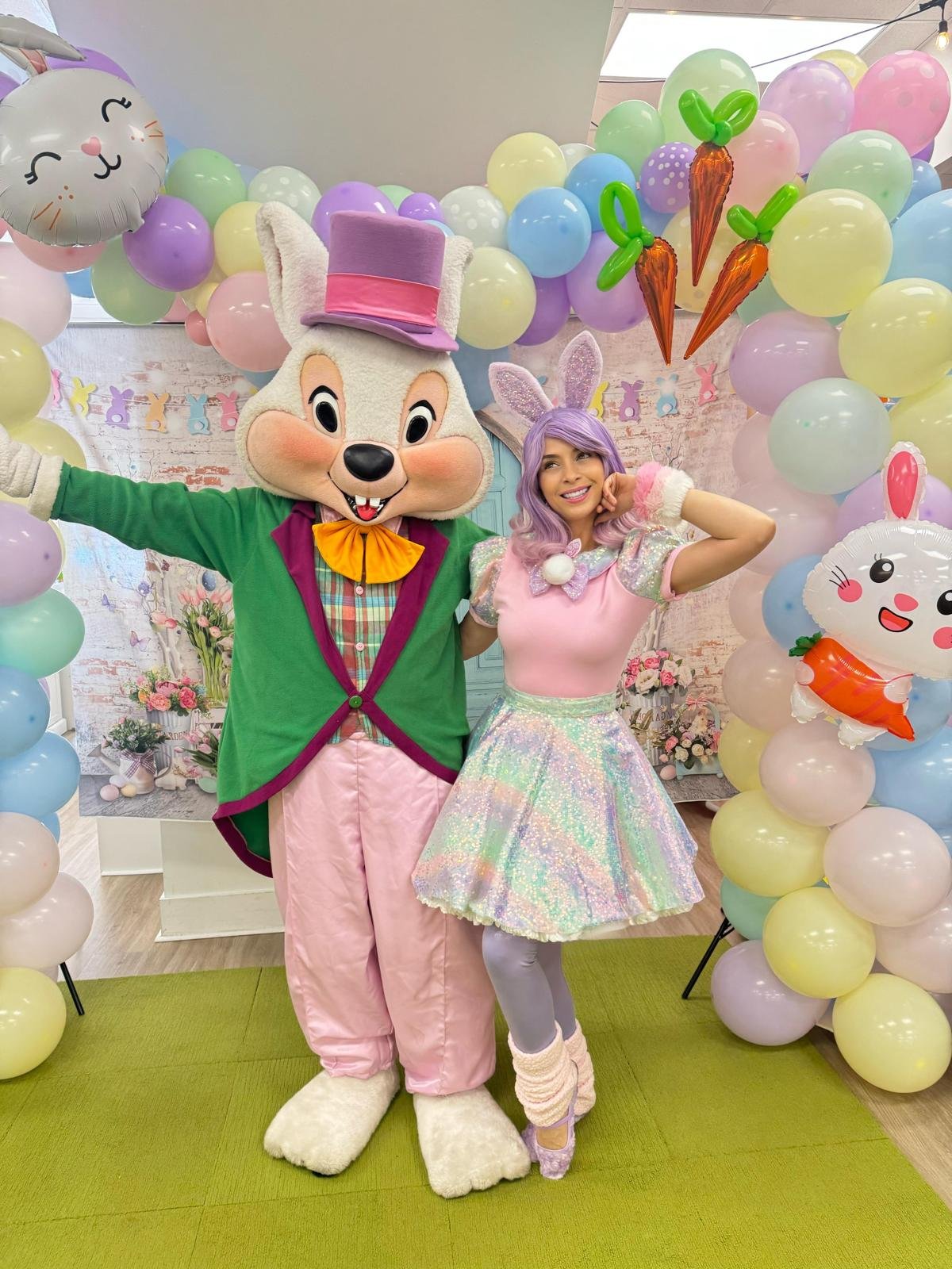 Easter Bunny event photos at Kids Hideout indoor playground Fort Lauderdale