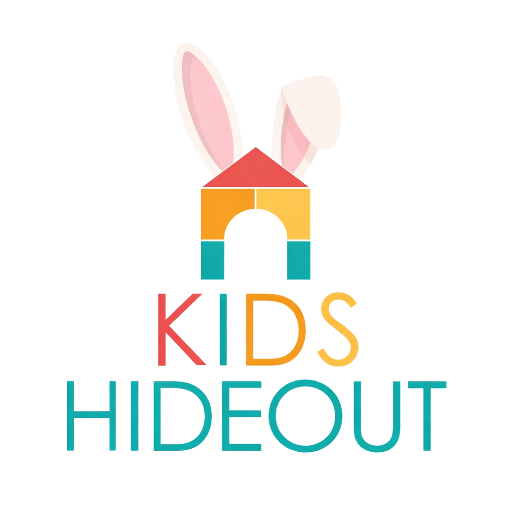Kids Hideout Easter logo with bunny ears